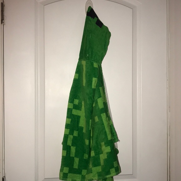 minecraft hooded towel